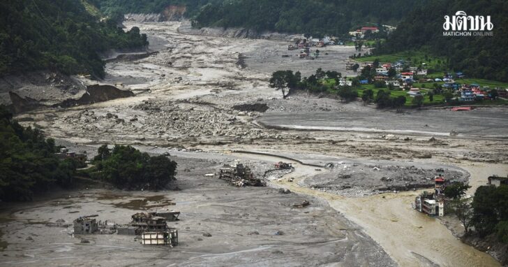 Aftermath of deadly flash floods and a mudslide in Nepal