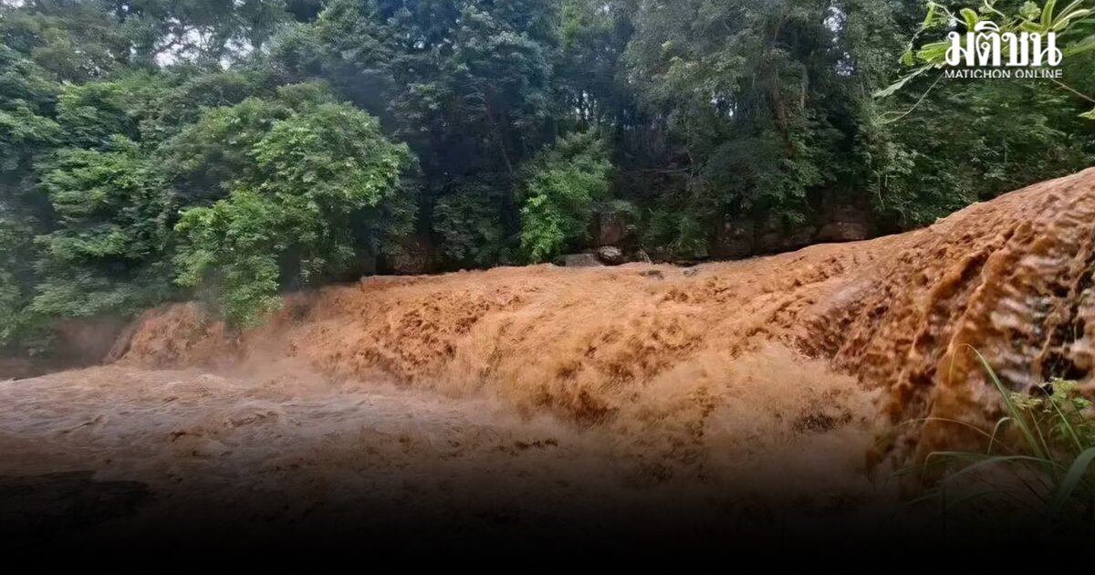 ชัยภูมิเฝ้าระวังฝนตกหนัก น้ำป่าหลากเข้าอ่างลำคันฉูใกล้ล้น เทือกเขาพังเหย ฝนสะสมกว่า 150 มม.