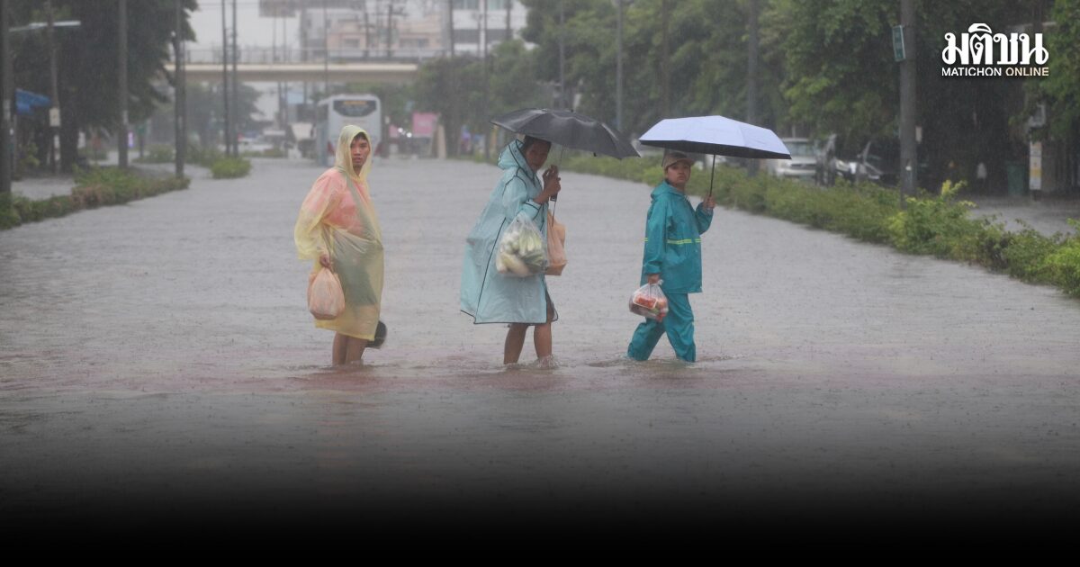กรมอุตุ เตือน ทั่วไทยฝนถล่ม ระวังน้ำท่วมฉับพลัน กทม.มีฝน 70%
