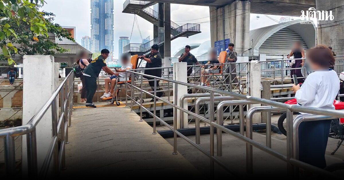 ด่วน! เรือชนโป๊ะ ที่ท่าน้ำสาทร บาดเจ็บ 8 ราย เร่งนำส่งโรงพยาบาล