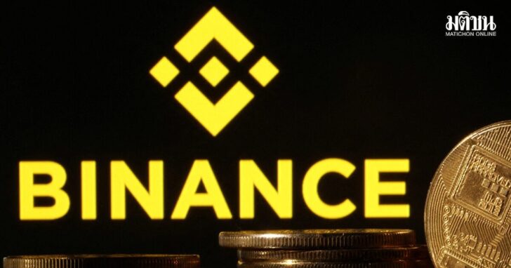 FILE PHOTO: Illustration shows Binance logo and representation of cryptocurrencies