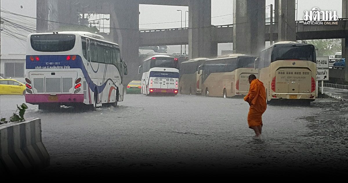 กรมอุตุ เตือน ทั่วไทยฝนถล่ม กทม.หนักสุดร้อยละ 80 ระวังลูกเห็บ ลมกระโชกแรง