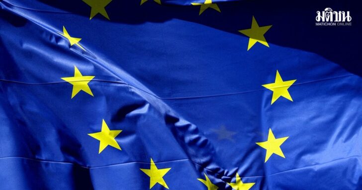 FILE PHOTO: European Union flags flutter in Brussels